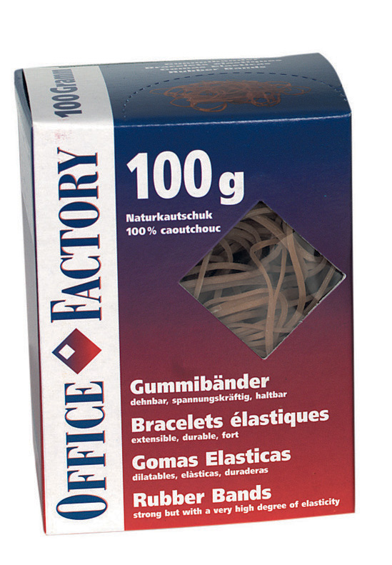 Elastiques brun  60x1.3mm Ø40mm 100g