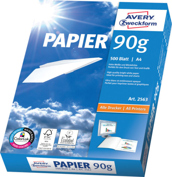Formatpapier A4 ILK 90g weiss