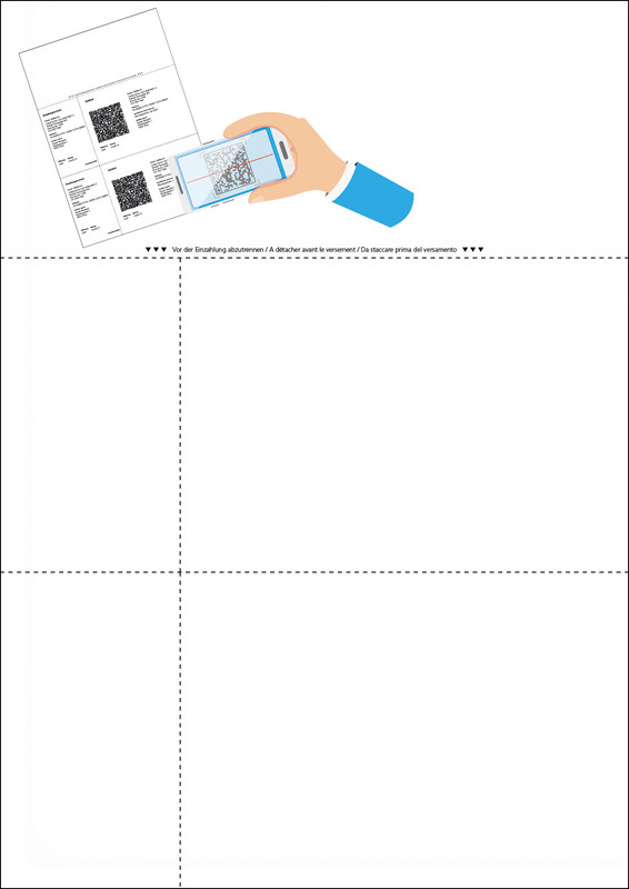 Bull.versement QR-Code bas/bas