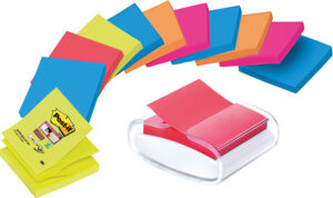 Post-it Distr.blanc/+12Blocs SuperSticky