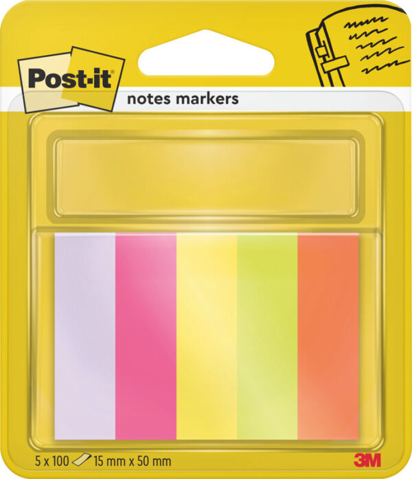 Post-it index marqueur 5x100Bl.NÉON-coul
