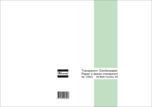 Bloc transparent A3ob 65g 50fl