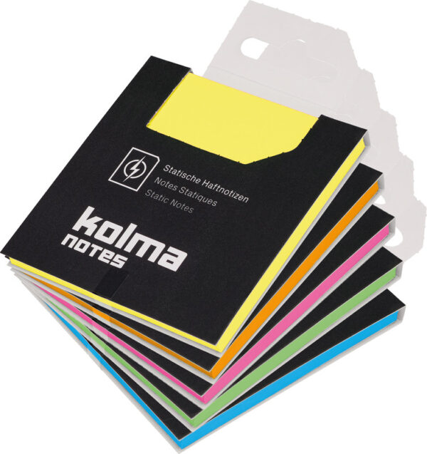 Fiches adhé.76x76mm coul.ass.