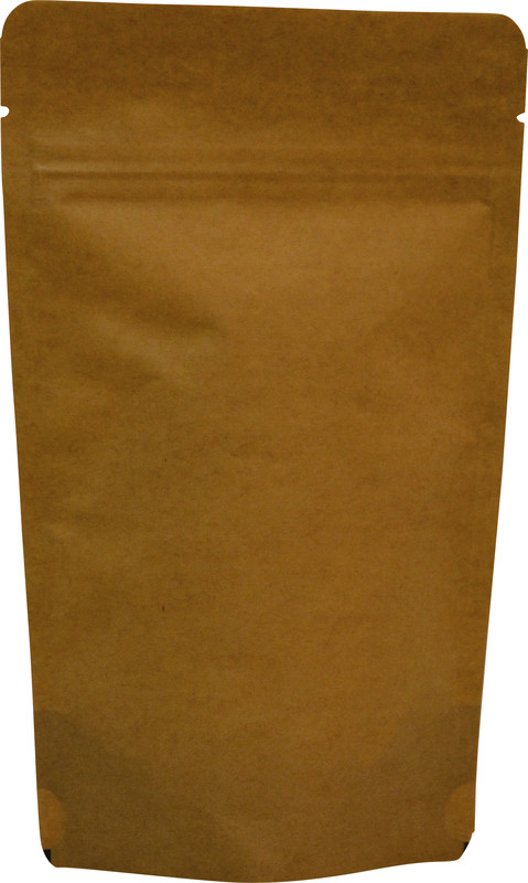 Sachet à fond plat brun kraft