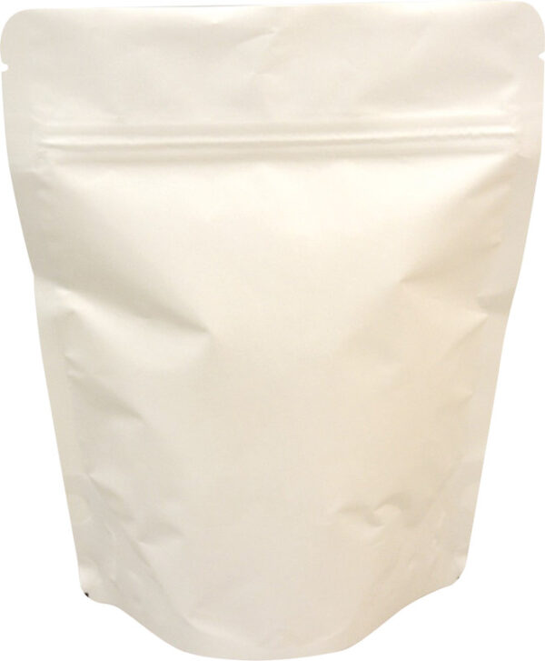 Sachet à fond plat blanc kraft