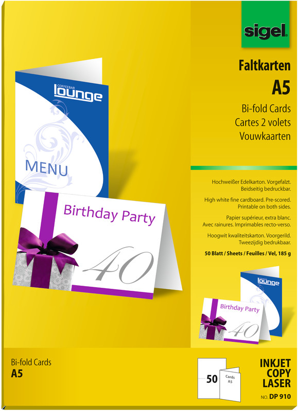 Cartes DIN A5 neutres