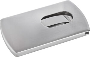 Etui cartes visite Snap argent