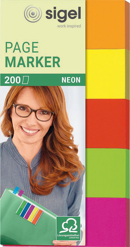 Index adhés.néon 20x50 5coul.