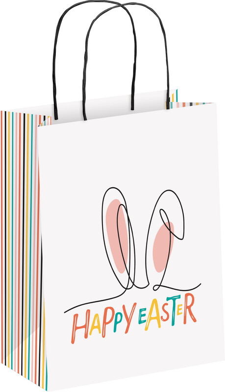 Sac Easter Stripes 18x23cm