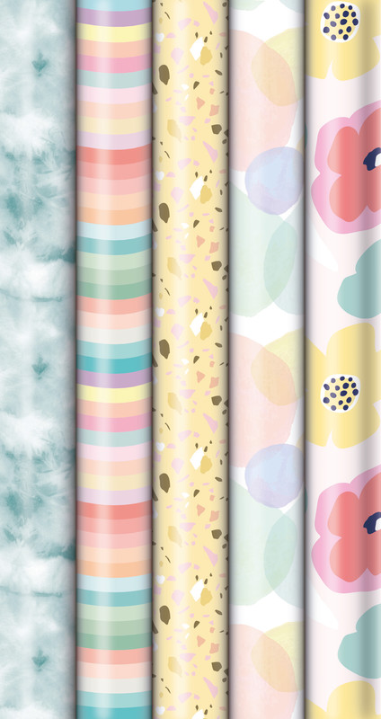 Papier cadeau NewPastels 2mx70