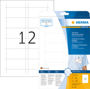 Porte-étiqu.Herma 75x40 25flles 300ét.