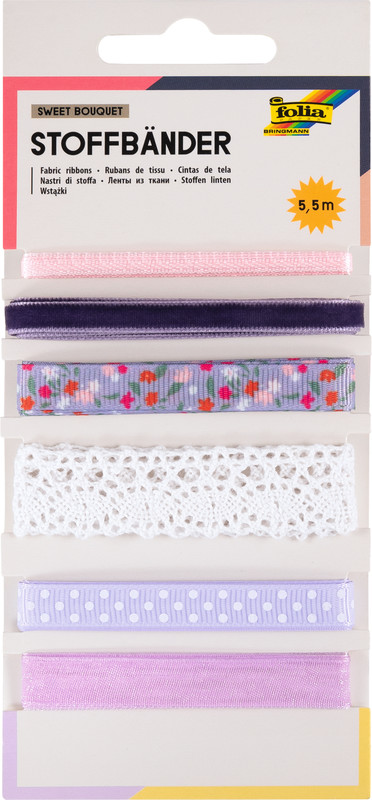 Rubans de tissu mix SWEET BOUQ