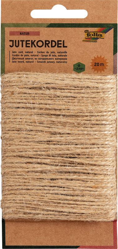 Corde de jute nature 20m