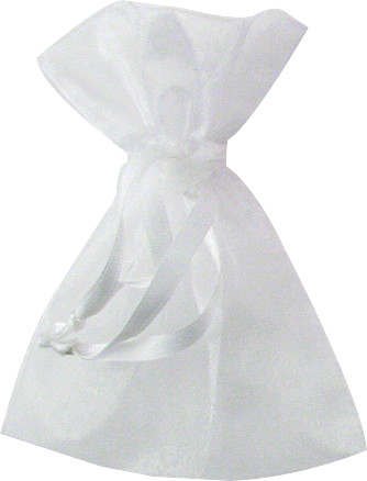 Sachet cadeau blanc 12.5x10cm