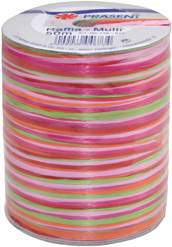 Ruban cadeau MULTI-RAFFIA