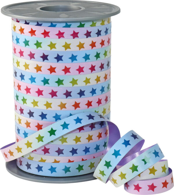 Ruban cadeau RAINBOW Star 10mm