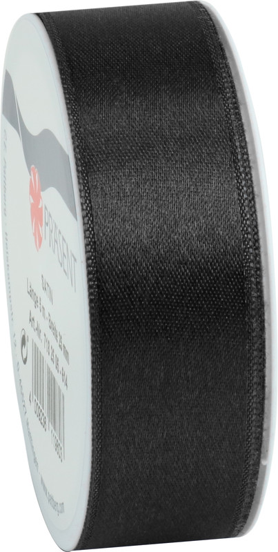 Ruban cadeau SATIN 25mmx5m noi