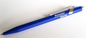 Stylo à bille Caran d'Ache bleu SSAG